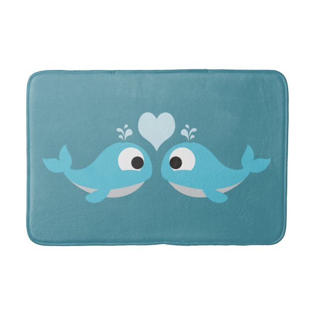 Whale-Liebe Badematte (Vorderseite)