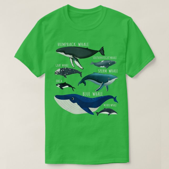 Whale Lover Whale Watching T-Shirt (Design vorne)