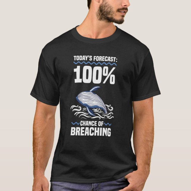Whale Marine Mammal & Whale Watching T-Shirt (Vorderseite)