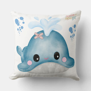 Whale mit Verband und Schaumkissen Kissen