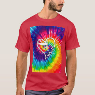 Whale mit voller gefärbte Krawatte T-Shirt