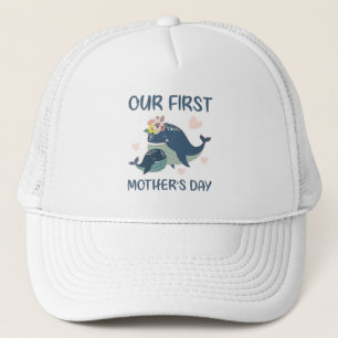 Whale Mother's Day Happy Mothers Day Gift For Mama Truckerkappe