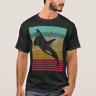 Whale Orca Retro Men Neuartiges Vintages Funny T-Shirt