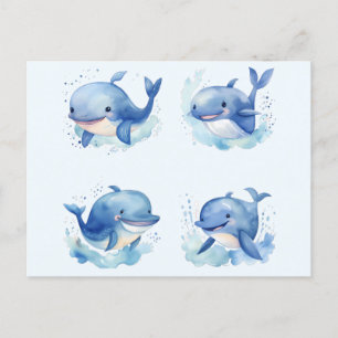 Whale Postkarte