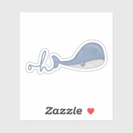 Whale Pun: Oh Wal Aufkleber