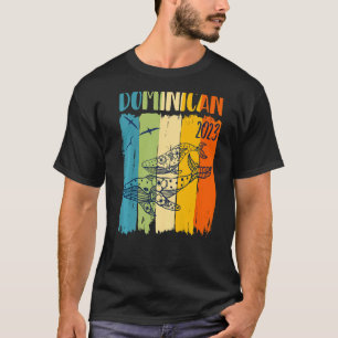 Whale Retro Dominikanische Republik Themenfamilie T-Shirt