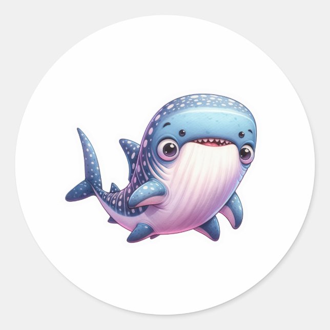 Whale Reward  Runder Aufkleber (Vorderseite)