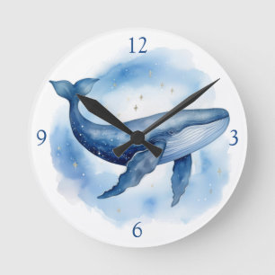 Whale Runde Wanduhr