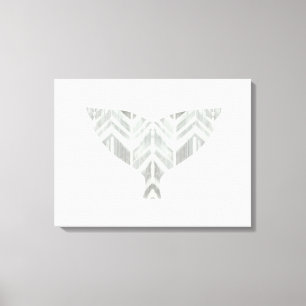 Whale-Schwanz am Ufer Canvas Print Leinwanddruck