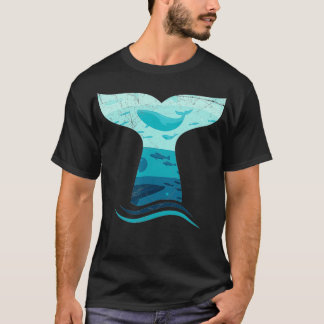 Whale Schwanz in Waves Orca Ocean T T-Shirt