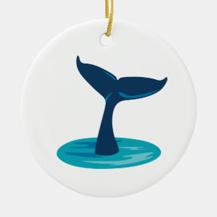 Whale Schwanz Keramik Ornament