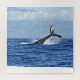 Whale Schwanz Landschaftlich Oceanic Jigsaw Puzzle
