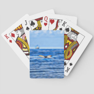 Whale Schwanz Nautical Ship Blue Ocean Spielkarten