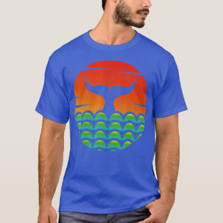 Whale Schwanz Whale Watching Sunset T-Shirt