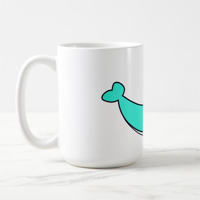 Whale, Sea, Water Kaffeetasse (Links)