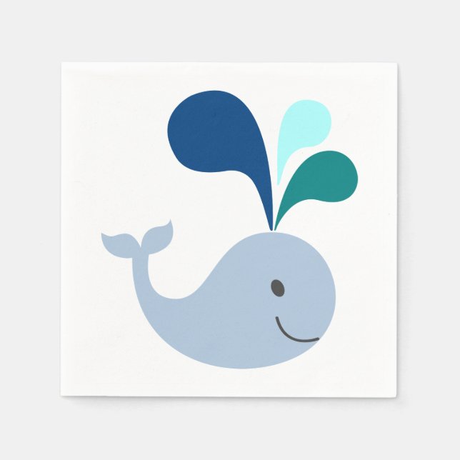 Whale Serviette (Vorderseite)