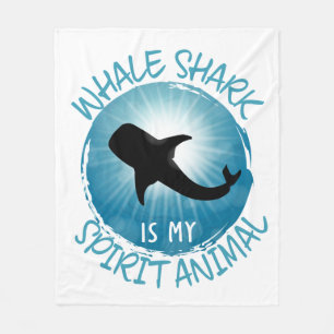 Whale Shark ist mein Geist Tier Fleecedecke