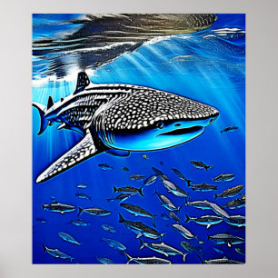 Whale Shark Majestät Design Poster
