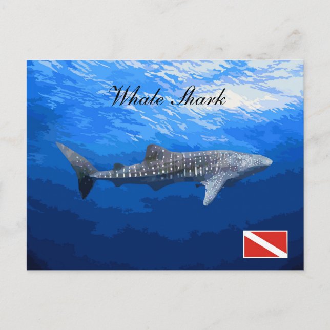 Whale Shark Postcard Postkarte (Vorderseite)