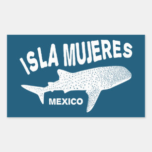 Whale Shark Scuba Diving Isla Mujeres Rechteckiger Aufkleber