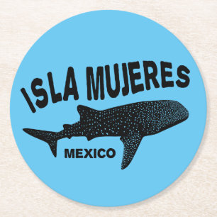 Whale Shark Scuba Diving   Isla Mujeres Runder Pappuntersetzer
