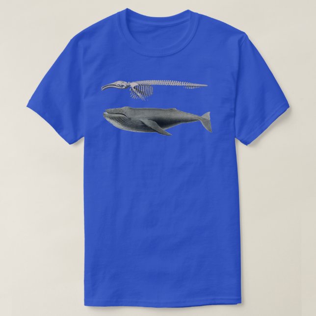 Whale Skeleton Collage T-Shirt (Design vorne)