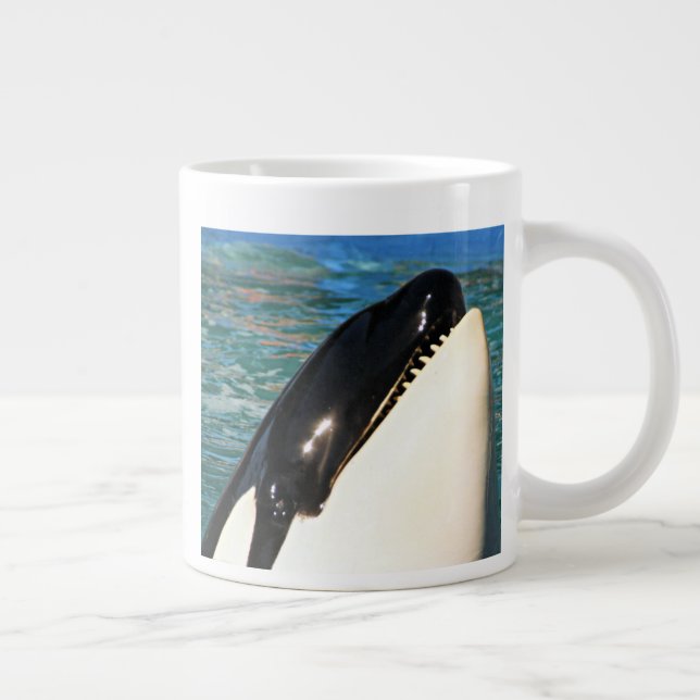 Whale Sprichwort Hello Jumbo-Tasse (Rechts)
