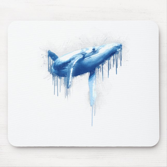Whale Süße Tier Graphic Mousepad (Vorne)
