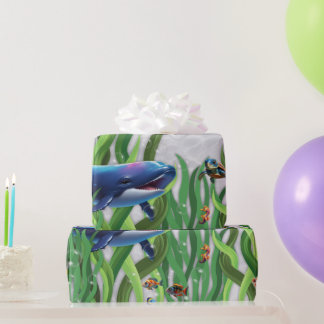 Whale Tank Wrapping Paper Rolls Geschenkpapier