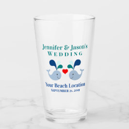 Whale Tropical Beach Zielpunkt Hochzeit Glas