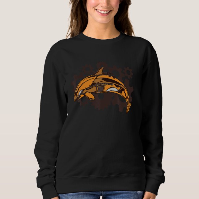 Whale underwater world ocean Orca 1 Sweatshirt (Vorderseite)