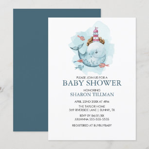 Whale unter der Baby-Dusche von Sea Boy Einladung