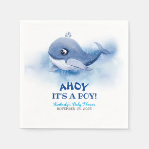 Whale unter der Sea Baby Dusche Serviette