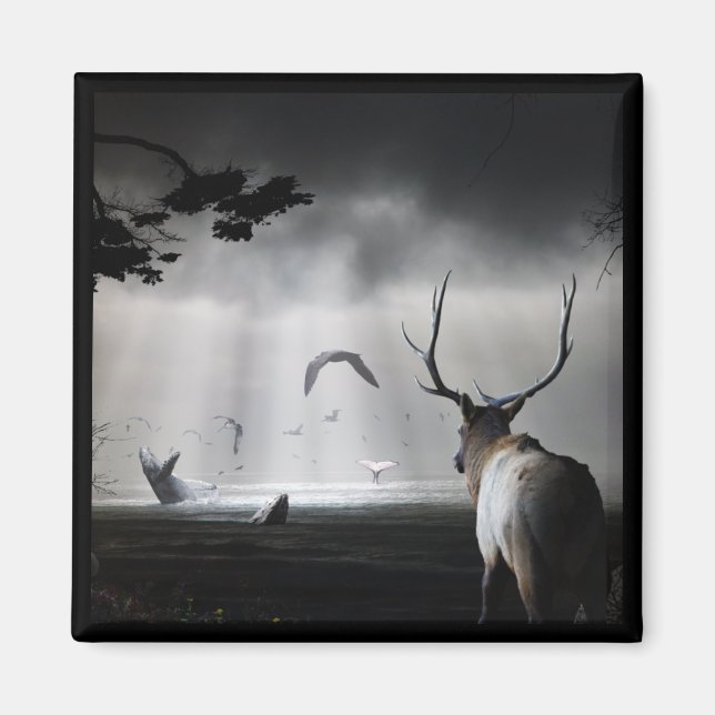 Whale Watch Magnet (Vorne)