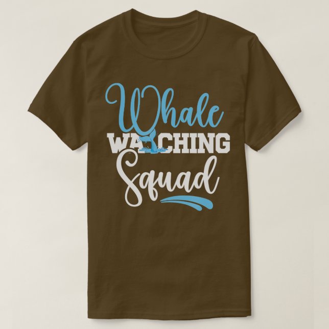 Whale Watching Squad Whale Lover T-Shirt (Design vorne)