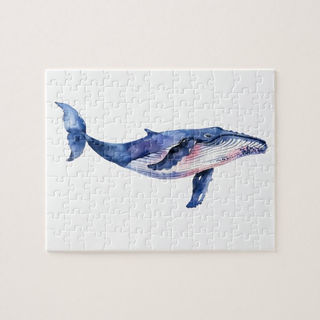 Whale Watercolor (Horizontal)