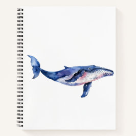 Whale Watercolor Notizbuch