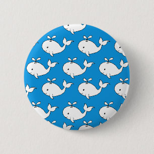 Whale Whale-Cartoon Button