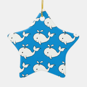 Whale Whale-Cartoon Keramik Ornament