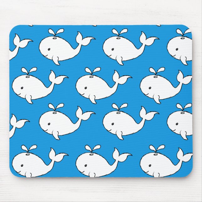 Whale Whale-Cartoon Mousepad (Vorne)