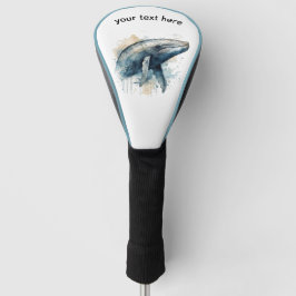 Whale Wonder für Wasserfarben, kundenspezifisch Golf Headcover