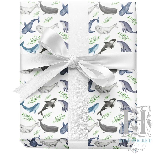 Whale Wrapping Paper Geschenkpapier (Von Creator hochgeladen)