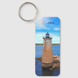 Whaleback Custom Foto Ocean Lighthouse Schlüsselanhänger