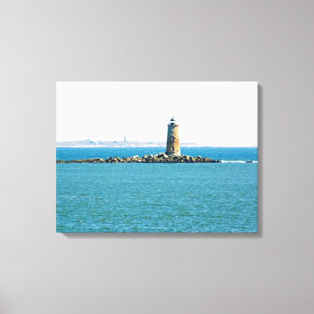 Whaleback Lighthouse Leinwanddruck (Vorderseite)