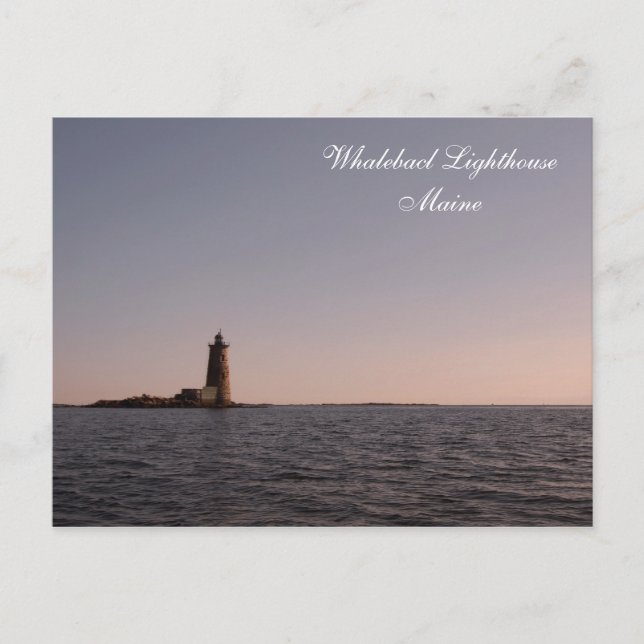 Whaleback Lighthouse, Maine Postcard Postkarte (Vorderseite)