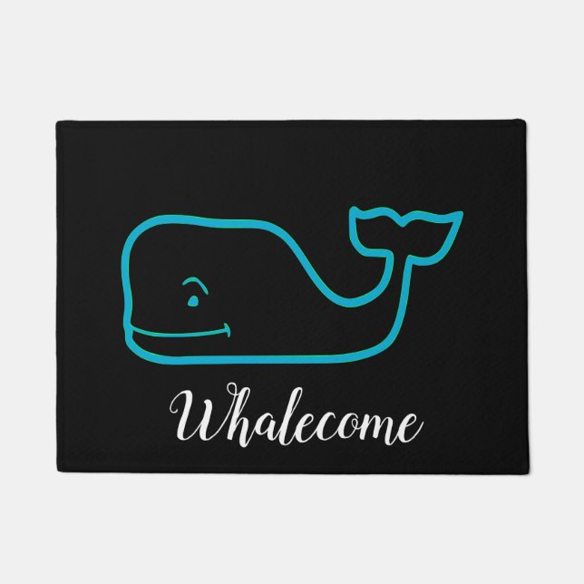 Whalecome Whale Door Mat Fußmatte (Vorderseite)