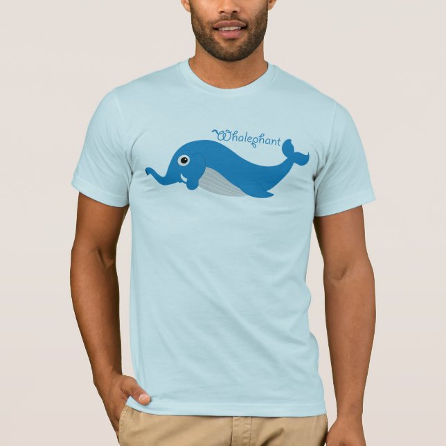 Whalephant Erwachsener T T-Shirt (Vorderseite)