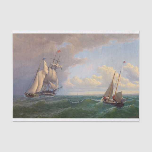 Whaler vor dem Weinberg, nach außen gebunden Seidenpapier (Vorderseite)