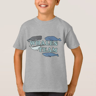 Whales Team Environmental Whale Lover Kids T-Shirt