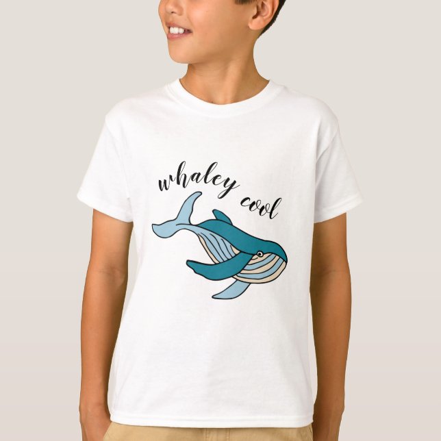 Whaley Cool Boys Ocean Whale T-Shirt (Vorderseite)